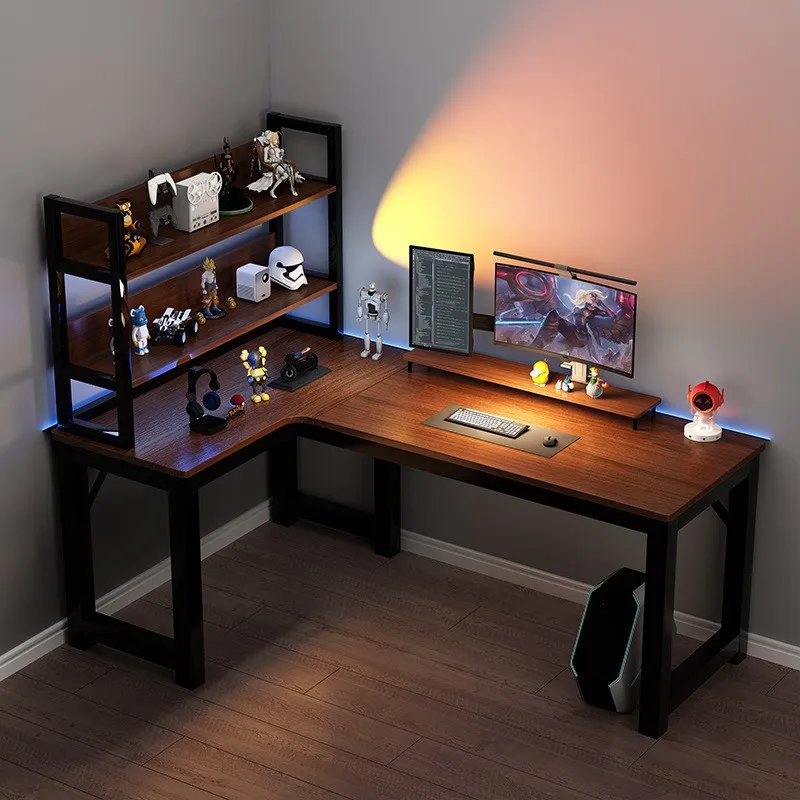 Desk Setup Corner - Bureau d'angle pour jeux vidéo et