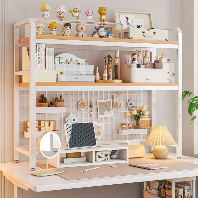 Desk Setup Productivity - Bibliothèque bibliothèque avec grille bureau multicouche