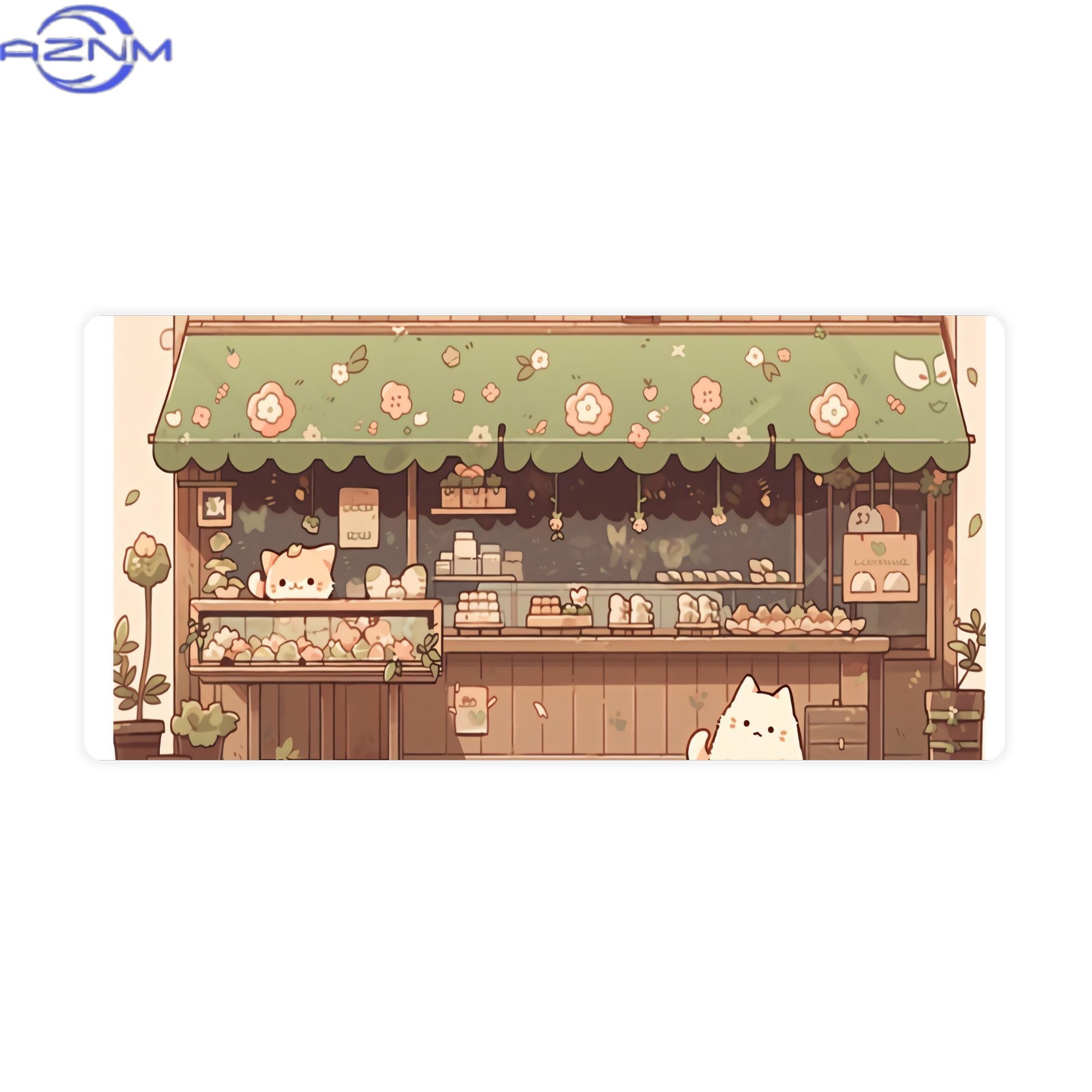 Your Desk Setup - Tapis de bureau grand format Cat