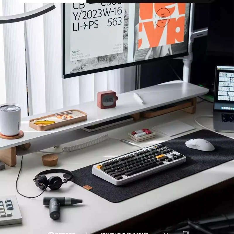 Support de moniteur moderne, é - Desk Setup For Laptop And Monitor avis et prix