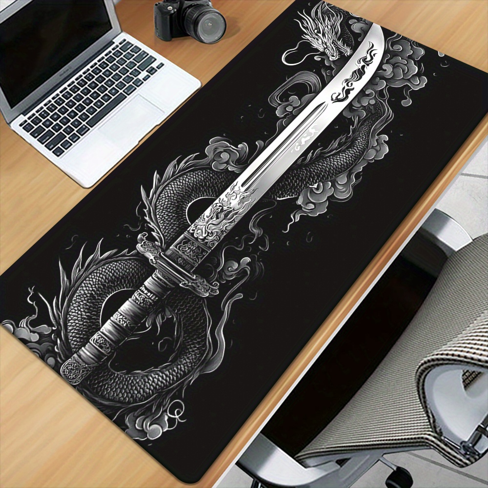 Tapis de souris de jeu Dragon  - Desk Setup Katana avis et prix