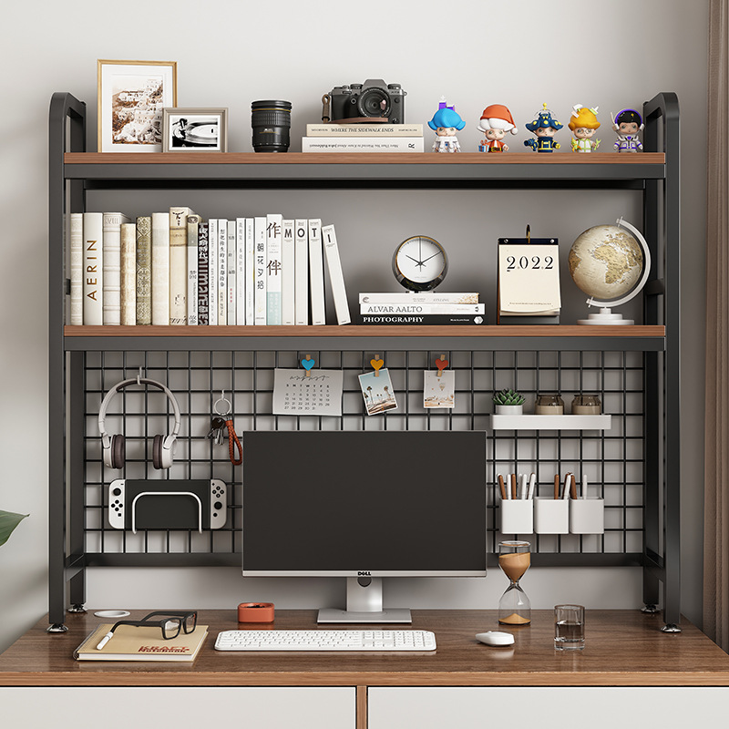 Bibliothèque avec grille, étag - Desk Setup Productivity avis et prix