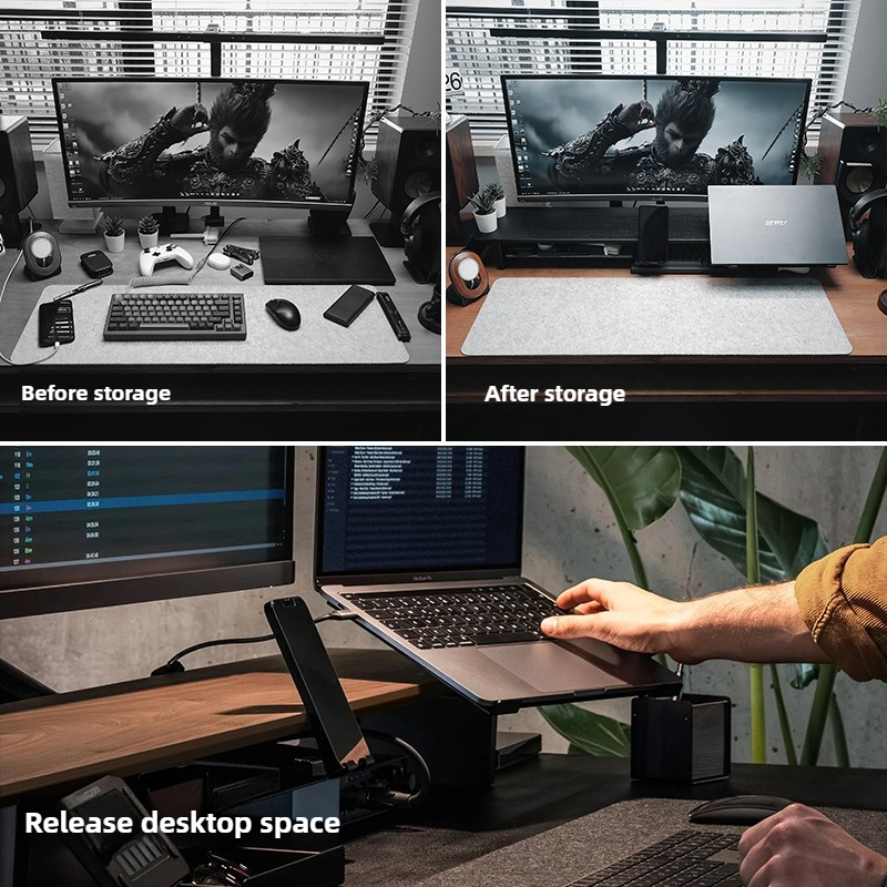 Support de moniteur modulaire, - Desk Setup For Laptop And Monitor avis et prix