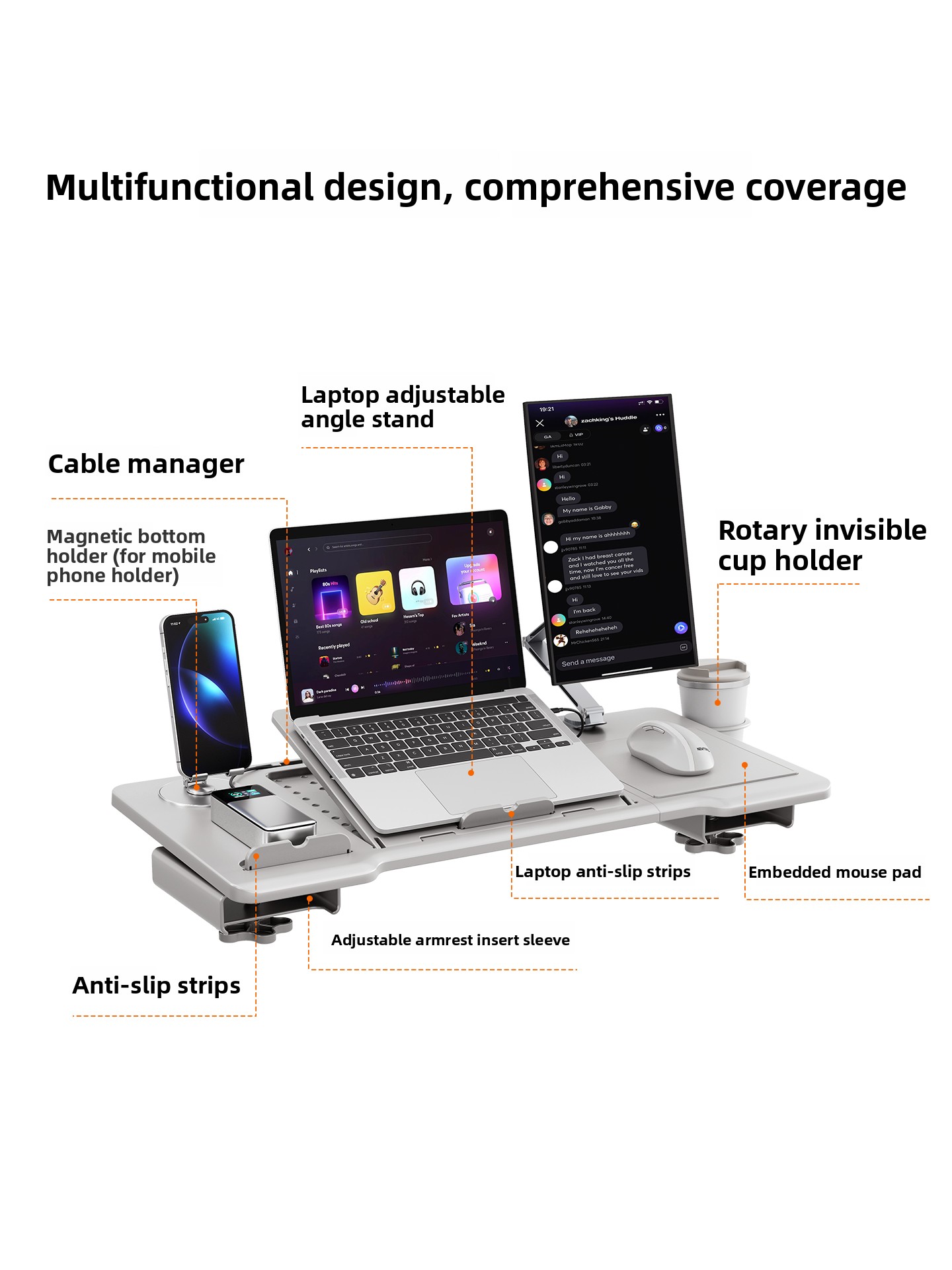 Accoudoir de chaise ergonomiqu - Desk Setup Maker avis et prix
